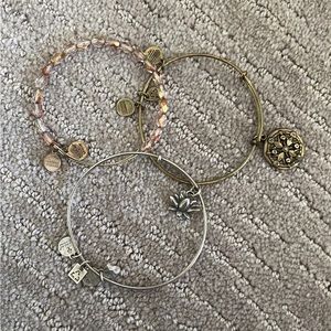 3 Alex and ani bracelets